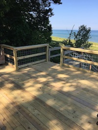 New Deck Overlooking the Lake